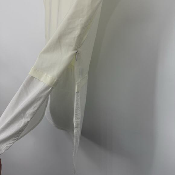 Skinny Shirt Sleeveless Layering Blouse Womens size Small White Slimming NEW - Picture 6 of 14